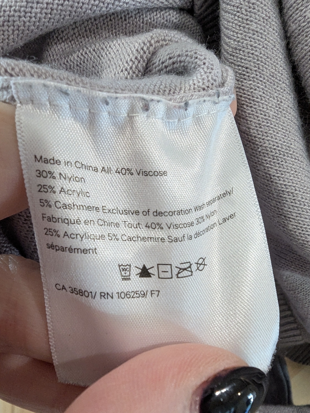 Lululemon Viscose Blend Open Back Sweater With Cashmere - Picture 8 of 8